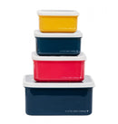 eetset Space junior polyetheen blauw 4-delig