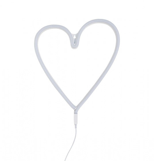 lamp neon Hart junior 30 cm PVC geel