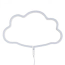 lamp neon Wolk junior 38,5 cm PVC geel