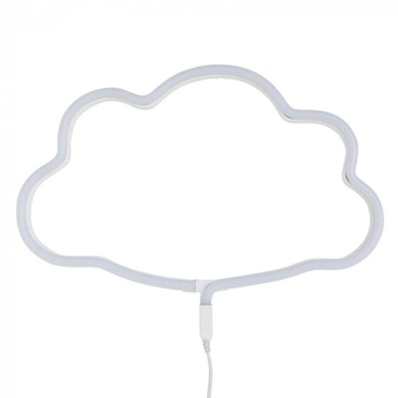 lamp neon Wolk junior 38,5 cm PVC geel