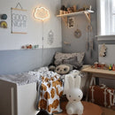 lamp neon Wolk junior 38,5 cm PVC geel