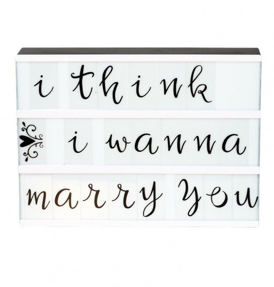 lightbox letterset junior 6,5 cm zwart 85-delig