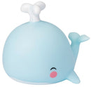 nachtlamp Walvis junior 13 cm PVC blauw