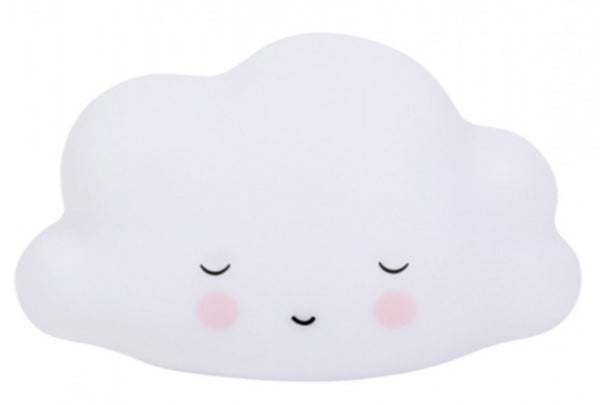 nachtlamp Wolkje junior 15,7 cm PVC wit