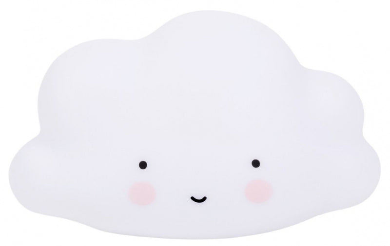 nachtlamp Wolkje junior 16,5 cm PVC wit