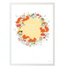 poster Bos junior 50 x 70 cm papier wit/oranje