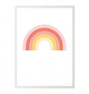 poster Regenboog meisjes 50x70 cm papier wit/roze