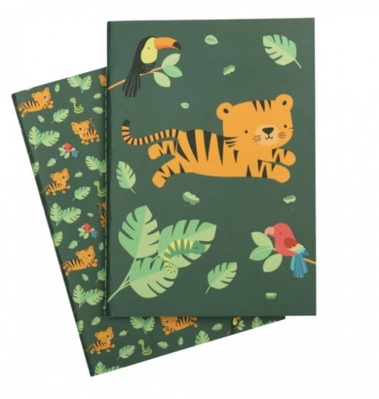 schriftjes Jungle 21 cm papier groen 2-delig