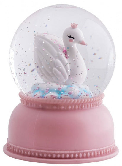sneeuwbol Zwaan meisjes 14,5 cm acryl roze