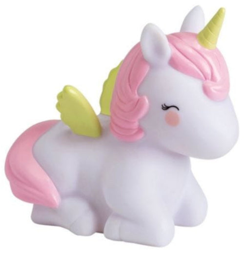 spaarpot Eenhoorn meisjes 15,5 cm PVC roze/wit