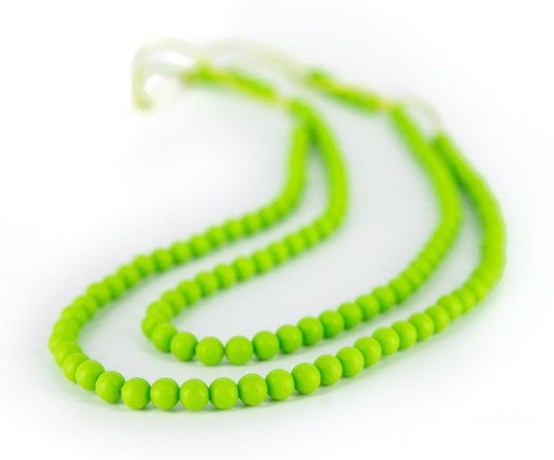 bijtketting Rainbow Loom 90 cm silicone groen