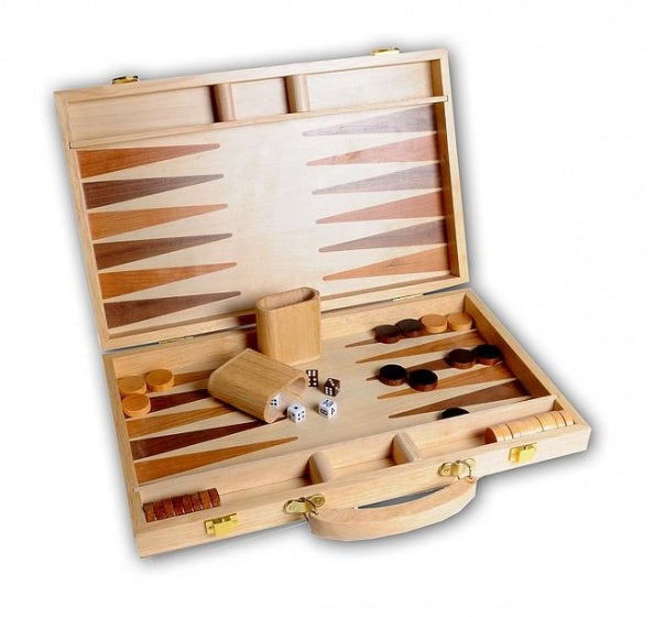 Backgammon 15 Hout Ingelegd