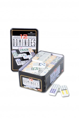 Domino dubbel 12 in blik 250103