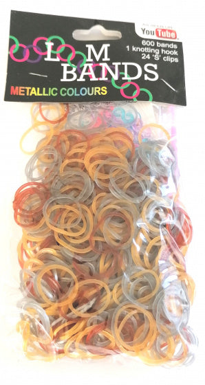 loombandjes metallic junior rubber 625-delig