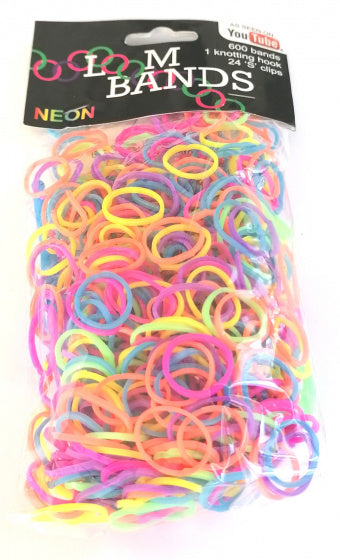 loombandjes neon junior rubber 625-delig