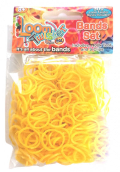 loombandjes junior rubber donkergeel 300 stuks