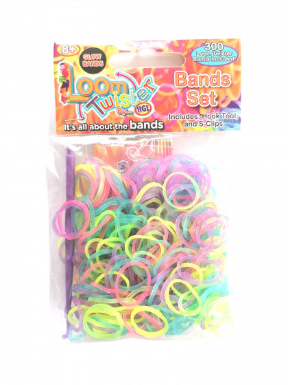 loombandjes junior rubber fluo mix 300-delig
