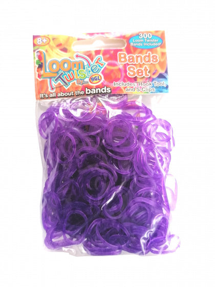 loombandjes junior rubber paars 300-delig