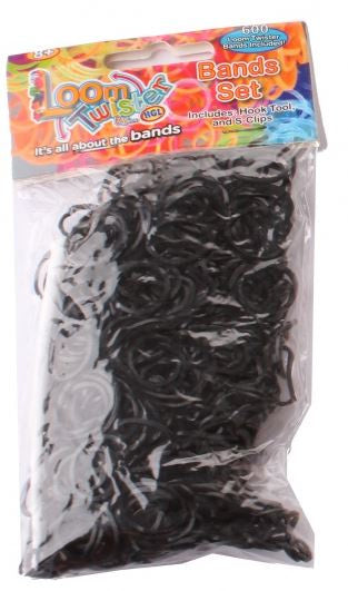loombandjes junior rubber zwart 603-delig