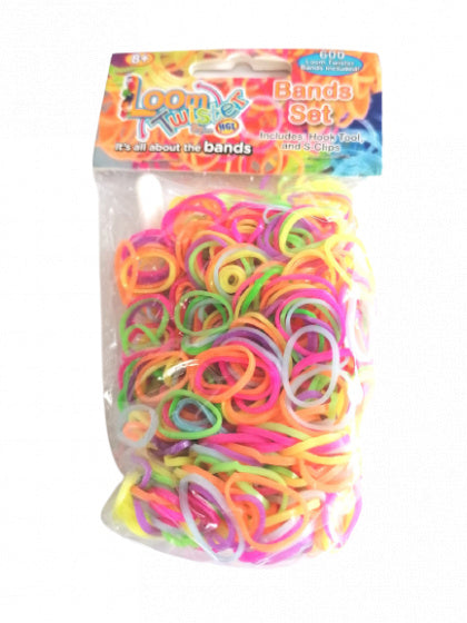 loombandjes neon junior rubber 603-delig