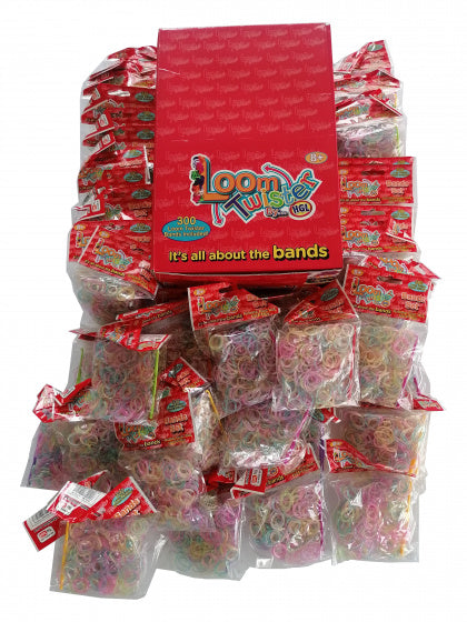 loombandjes XXL rubber glitter 14.400 stuks
