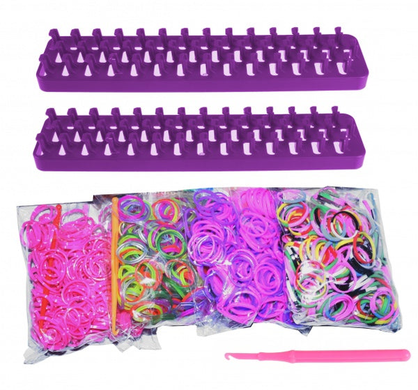loombands Fun Loom 50 s-clips 2000-delig paars
