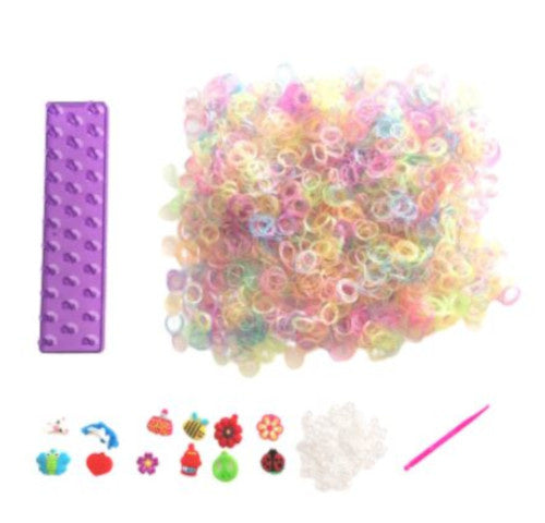 loombands glitter startersset paars 2400-delig