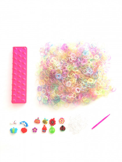 loombands glitter startersset roze 2400-delig