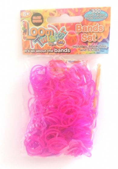 loombands junior rubber paars/roze 300-delig