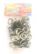 loombands junior rubber zwart/wit 300-delig