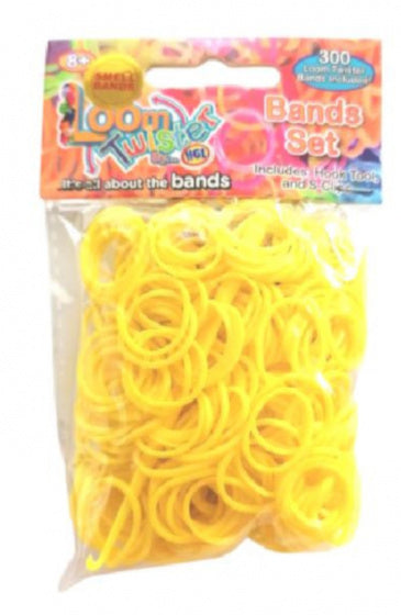 loombands met geur junior geel 300-delig