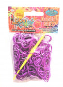 loombands met geur junior paars 300-delig