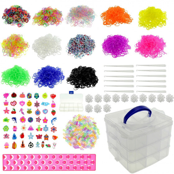 loombandsset junior roze 8556-delig