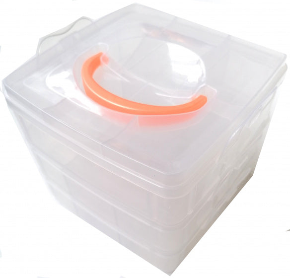 verzamelbox loombandjes junior vierkant transparant