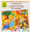 bordspel Baby Animal Race junior 27,5 x 27,5 cm