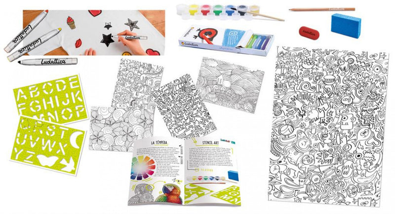 knutselset Doodle Art Ludolab 7 x 30 x 8 cm