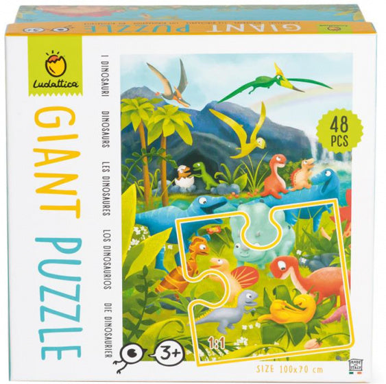 legpuzzel Giant Puzzle Dino's junior 48 stukjes