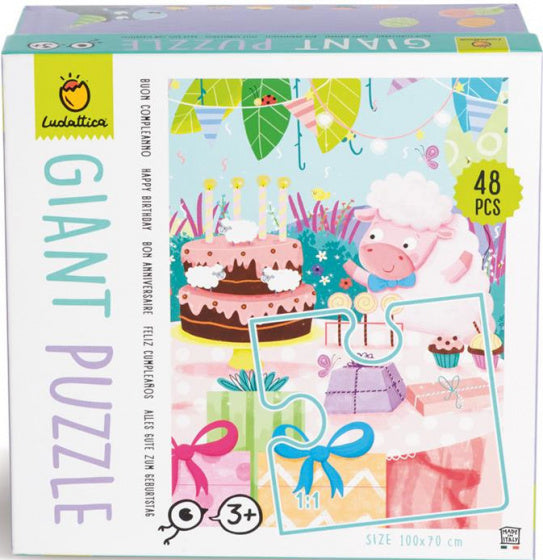 legpuzzel Giant Puzzle Happy Birthday 48 stukjes
