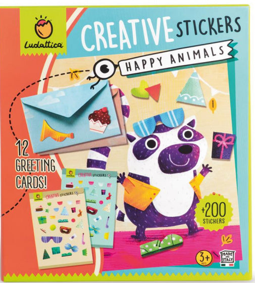stickers Creative - Happy Animals junior 200 stuks