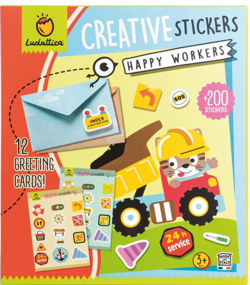 stickers Creative Stickers Happy Workers 200 stuks