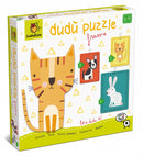 vormenpuzzel Pets junior 22,5 cm hout 9-delig