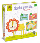 vormenpuzzel Safari junior 22,5 cm hout 9-delig
