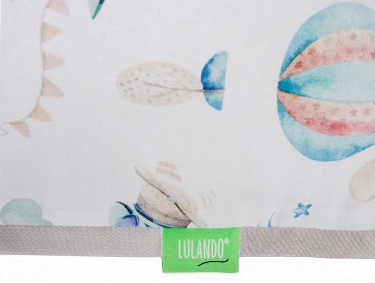 kussenpuzzel junior 145 cm katoen wit/blauw 9-delig