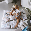 kussenpuzzel junior 145 x 145 cm katoen wit 9-delig