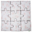 kussenpuzzel junior 145 cm katoen wit/roze 9-delig