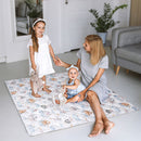 speelmat anti-slip junior 150 x 130 cm katoen wit/blauw