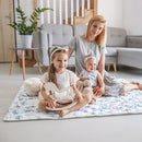 speelmat anti-slip junior 150 x 130 cm katoen wit