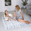 speelmat anti-slip junior 150 x 130 cm katoen wit