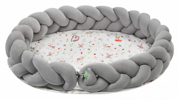 speelmat junior 100 cm polykatoen lichtgrijs