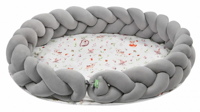 speelmat junior 100 cm polykatoen lichtgrijs